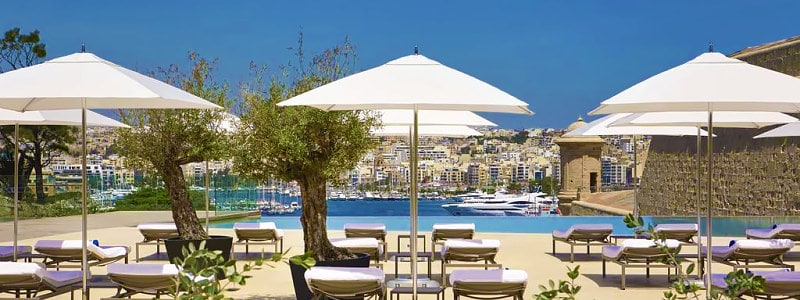 Hotel Phoenicia Malta viešbutis su Valetos vaizdais