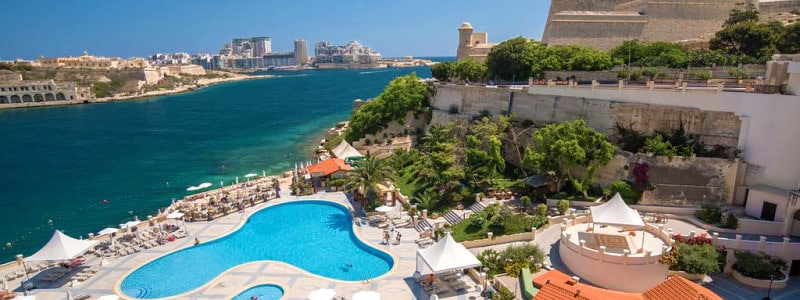 Prabangus viešbutis Maltoje Grand Hotel Excelsior